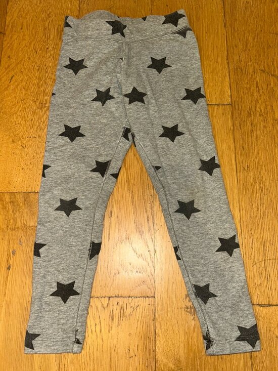Primary Kids Grey Leggings with Grey Star Detail - Picture 1 of 2